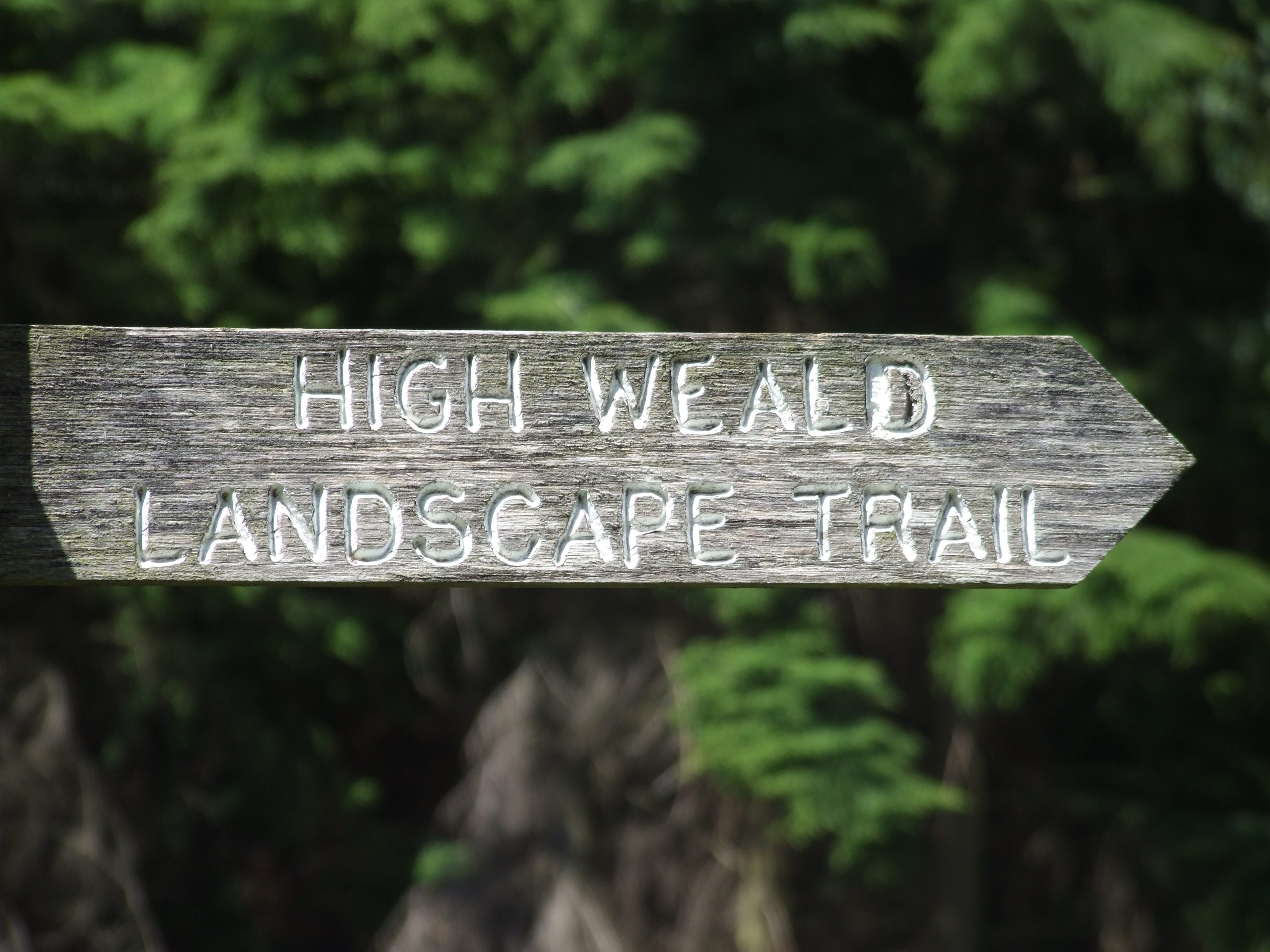 High Weald Landscape trail fingerpost